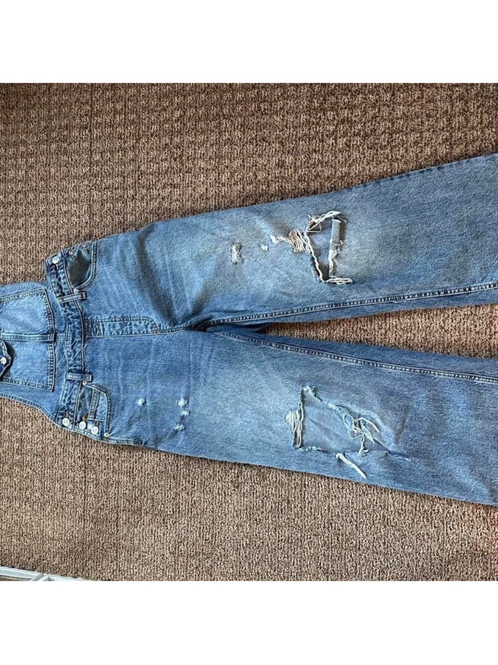 We The Free Distressed Light Blue Relaxed Jeans